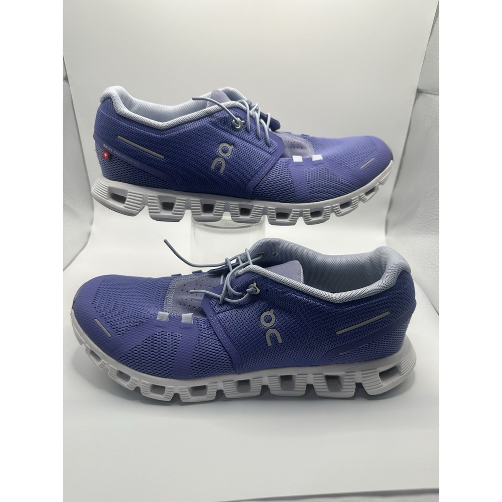 On Cloud 5 Purple And White Women's 9